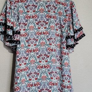 LOFT Floral Print Top